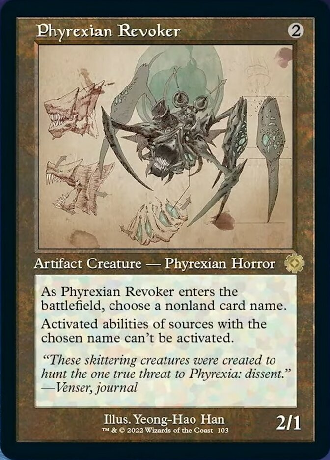 Phyrexian Revoker (Retro Schematic) [The Brothers' War Retro Artifacts] | Exor Games Summserside