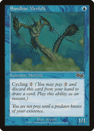 Sandbar Merfolk [Urza's Saga] | Exor Games Summserside