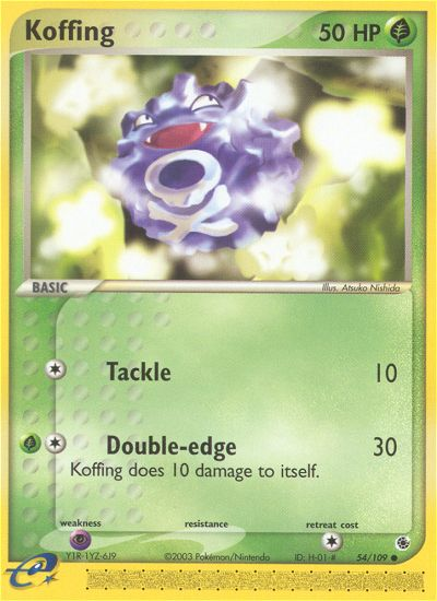 Koffing (54/109) [EX: Ruby & Sapphire] | Exor Games Summserside