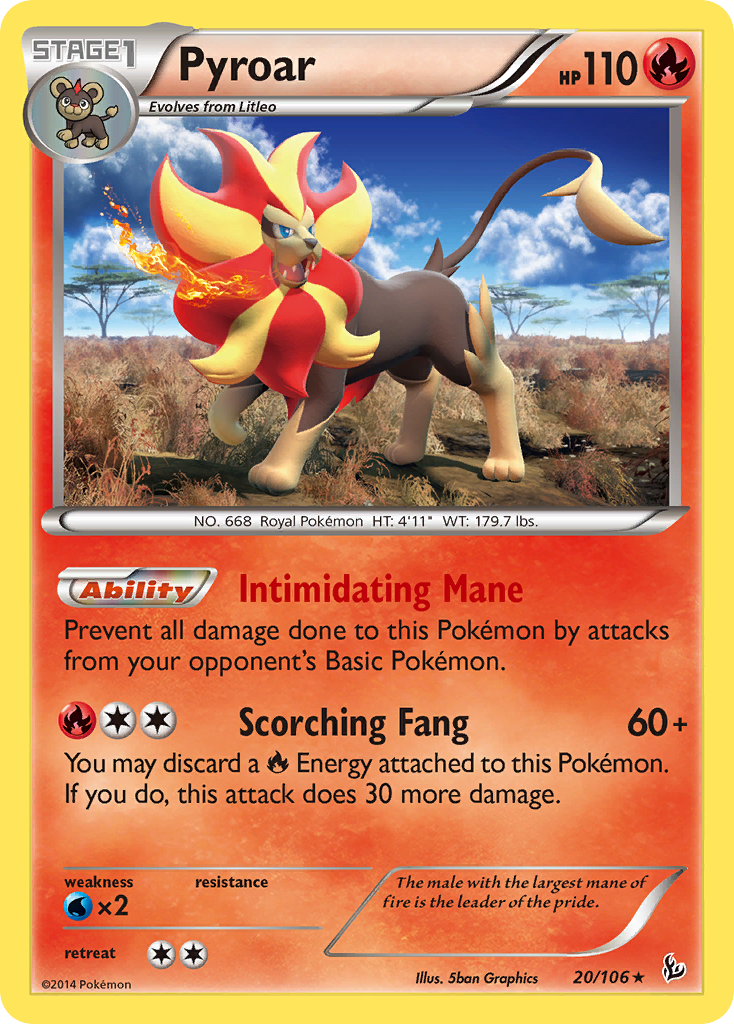 Pyroar (20/106) [XY: Flashfire] | Exor Games Summserside