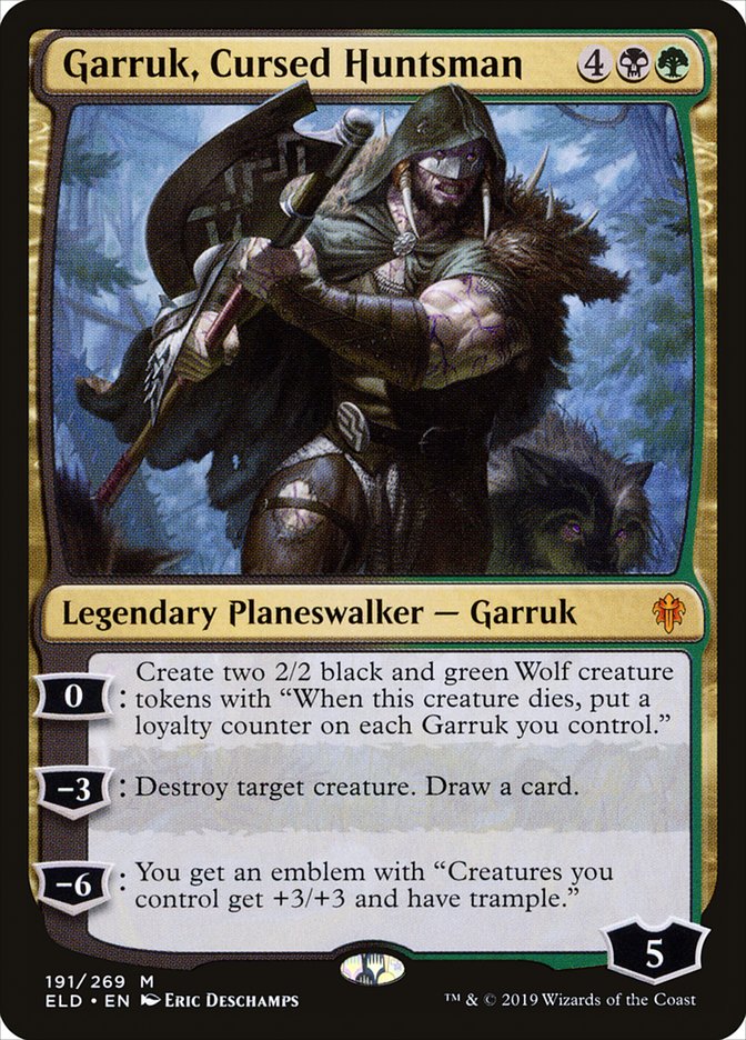 Garruk, Cursed Huntsman [Throne of Eldraine] | Exor Games Summserside