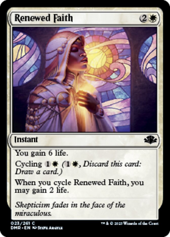 Renewed Faith [Dominaria Remastered] | Exor Games Summserside