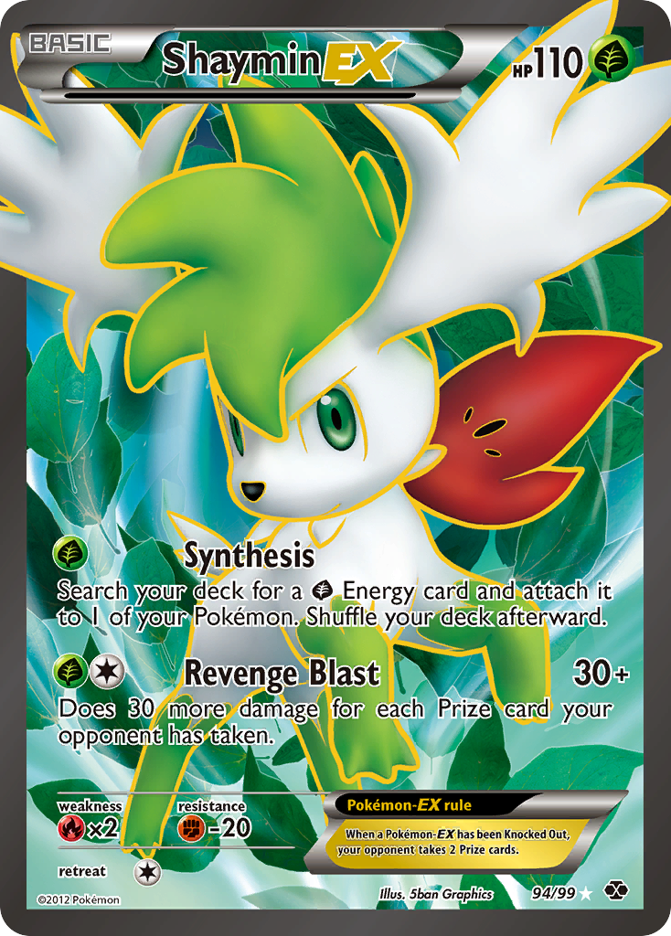 Shaymin EX (94/99) [Black & White: Next Destinies] | Exor Games Summserside