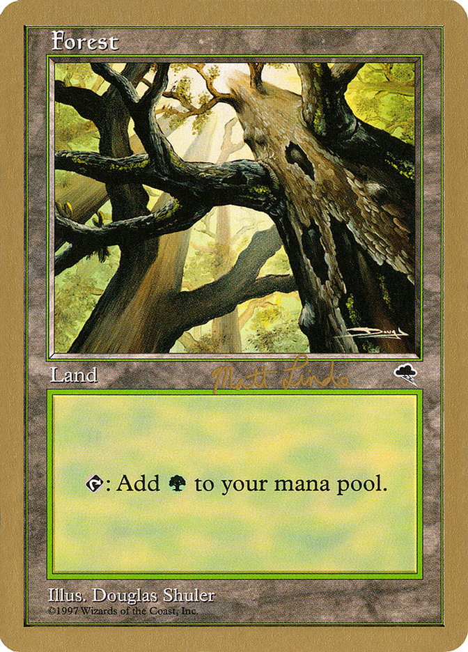 Forest (ml347a) (Matt Linde) [World Championship Decks 1999] | Exor Games Summserside