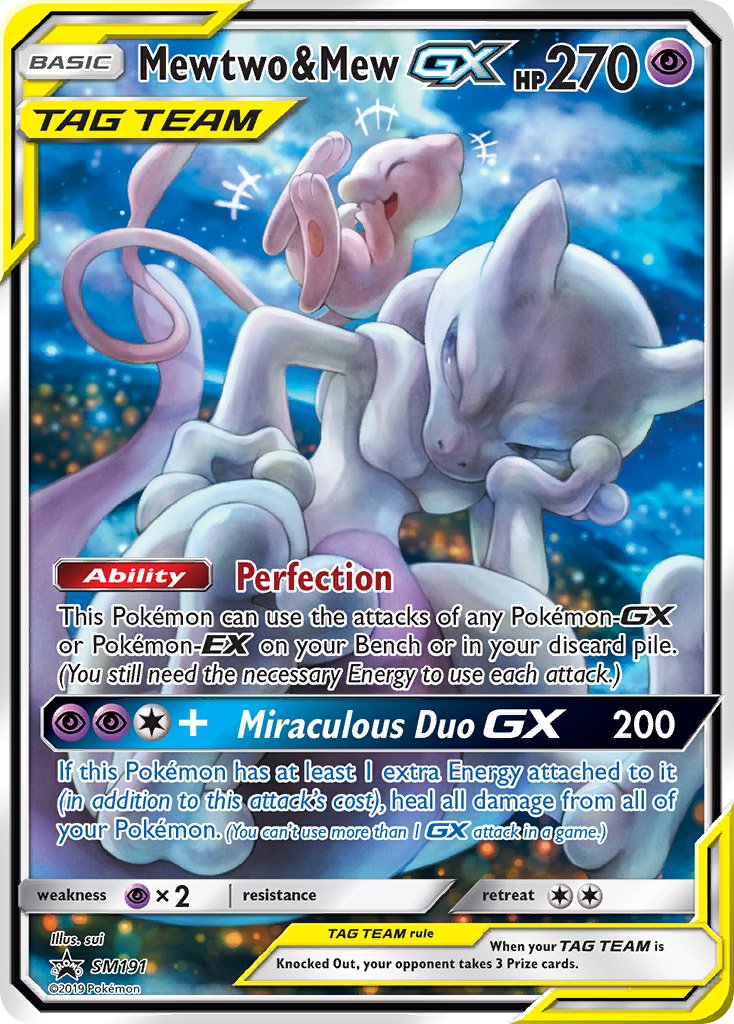 Mewtwo & Mew GX (SM191) [Sun & Moon: Black Star Promos] | Exor Games Summserside