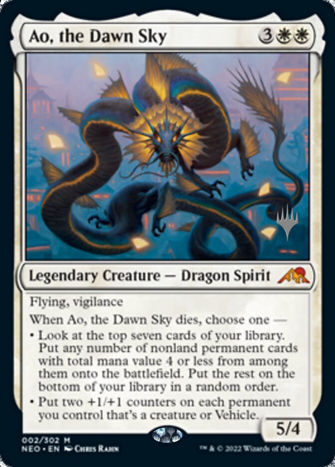 Ao, the Dawn Sky (Promo Pack) [Kamigawa: Neon Dynasty Promos] | Exor Games Summserside