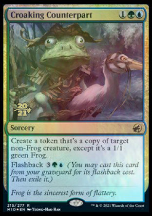 Croaking Counterpart [Innistrad: Midnight Hunt Prerelease Promos] | Exor Games Summserside