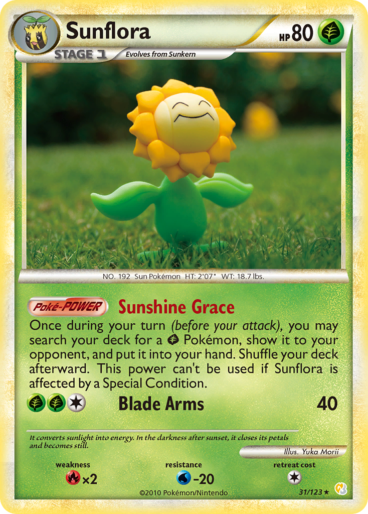 Sunflora (31/123) [HeartGold & SoulSilver: Base Set] | Exor Games Summserside