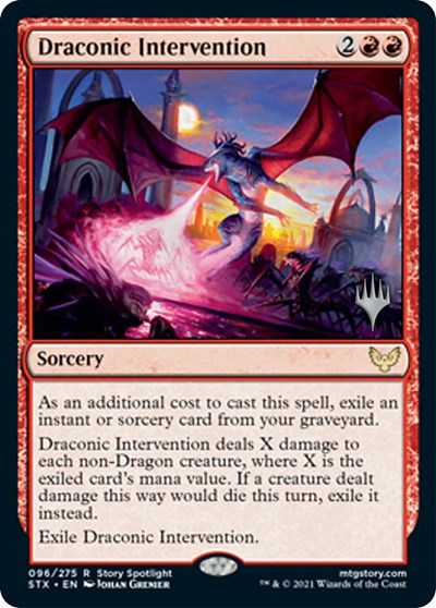 Draconic Intervention (Promo Pack) [Strixhaven: School of Mages Promos] | Exor Games Summserside