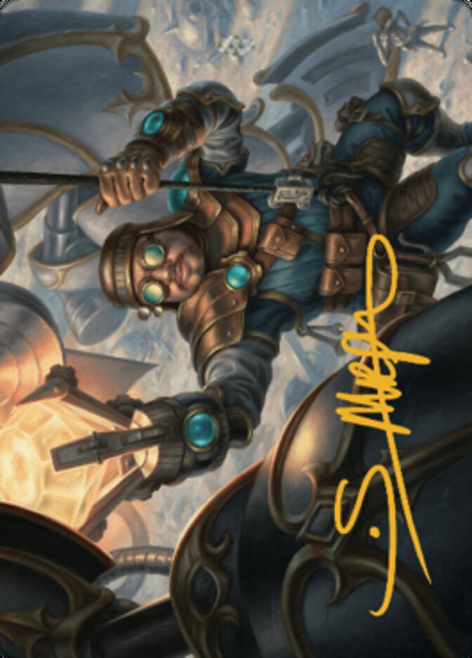 Powerstone Engineer Art Card (Gold-Stamped Signature) [The Brothers' War Art Series] | Exor Games Summserside