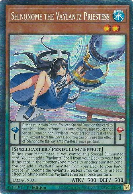 Shinonome the Vaylantz Priestess [TAMA-EN001] Collector's Rare | Exor Games Summserside