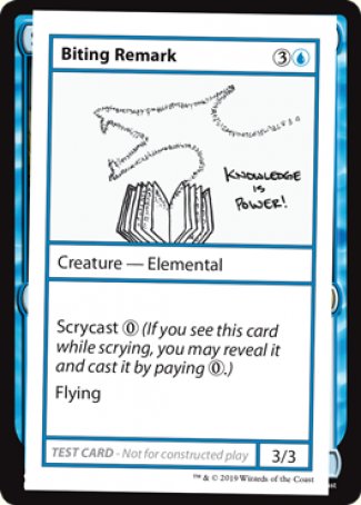 Biting Remark (2021 Edition) [Mystery Booster Playtest Cards] | Exor Games Summserside