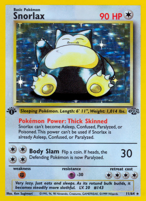 Snorlax (11/64) [Jungle 1st Edition] | Exor Games Summserside