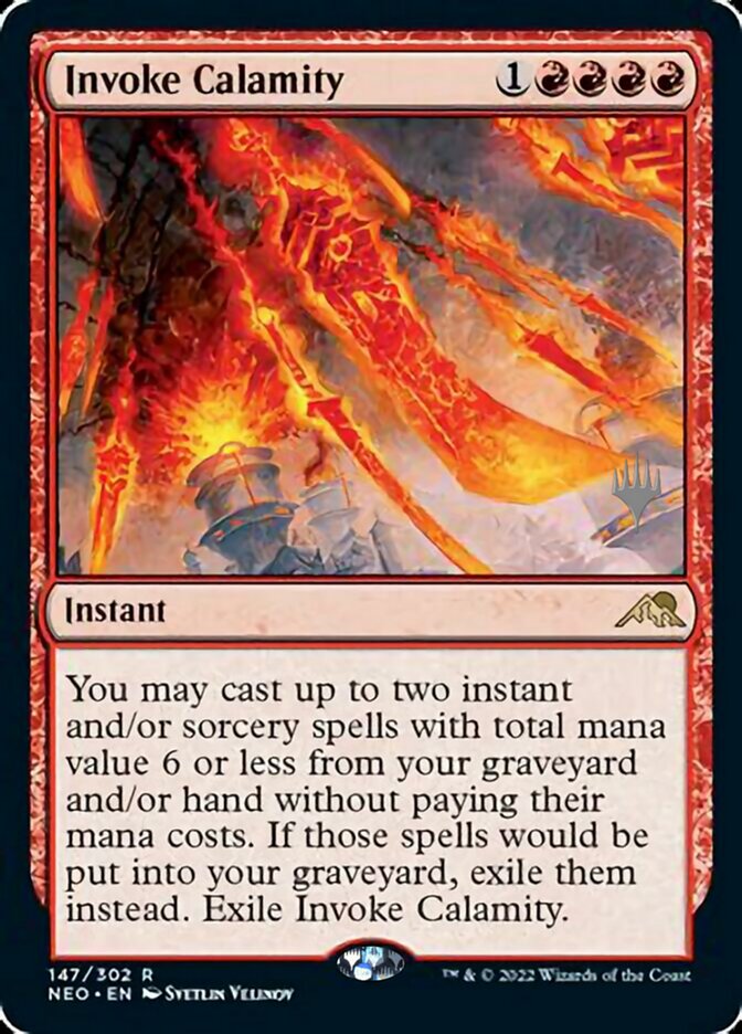 Invoke Calamity (Promo Pack) [Kamigawa: Neon Dynasty Promos] | Exor Games Summserside