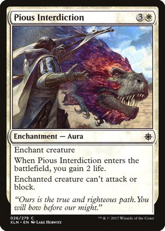 Pious Interdiction [Ixalan] | Exor Games Summserside