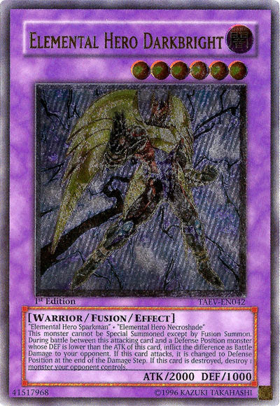 Elemental Hero Darkbright [TAEV-EN042] Ultimate Rare | Exor Games Summserside
