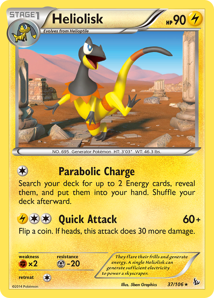 Heliolisk (37/106) [XY: Flashfire] | Exor Games Summserside