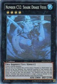 Number C32: Shark Drake Veiss [ABYR-EN039] Ghost Rare | Exor Games Summserside