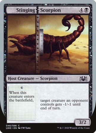 Stinging Scorpion [Unsanctioned] | Exor Games Summserside