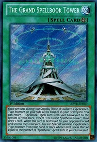 The Grand Spellbook Tower [ABYR-EN060] Secret Rare | Exor Games Summserside