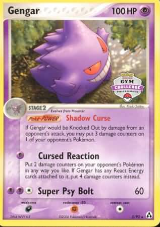 Gengar (5/92) (Gym Challenge) [EX: Legend Maker] | Exor Games Summserside