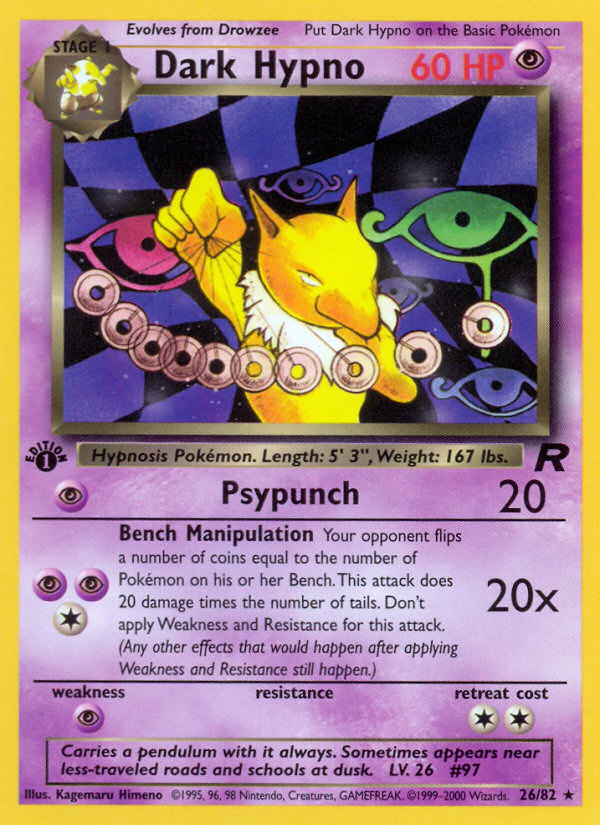 Dark Hypno (26/82) [Team Rocket 1st Edition] | Exor Games Summserside