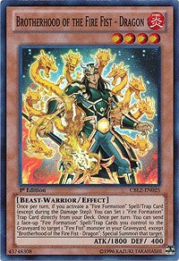 Brotherhood of the Fire Fist - Dragon [CBLZ-EN025] Super Rare | Exor Games Summserside