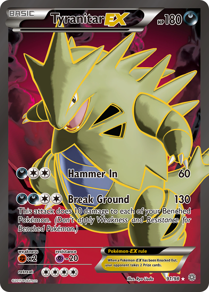 Tyranitar EX (91/98) [XY: Ancient Origins] | Exor Games Summserside