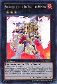 Brotherhood of the Fire Fist - Lion Emperor [CBLZ-EN099] Super Rare | Exor Games Summserside