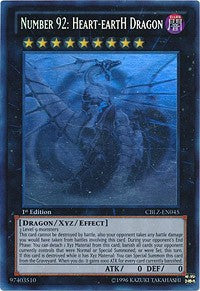 Number 92: Heart-eartH Dragon [CBLZ-EN045] Ghost Rare | Exor Games Summserside