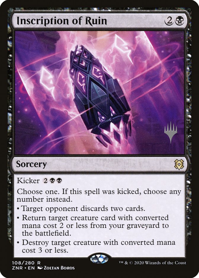 Inscription of Ruin (Promo Pack) [Zendikar Rising Promos] | Exor Games Summserside