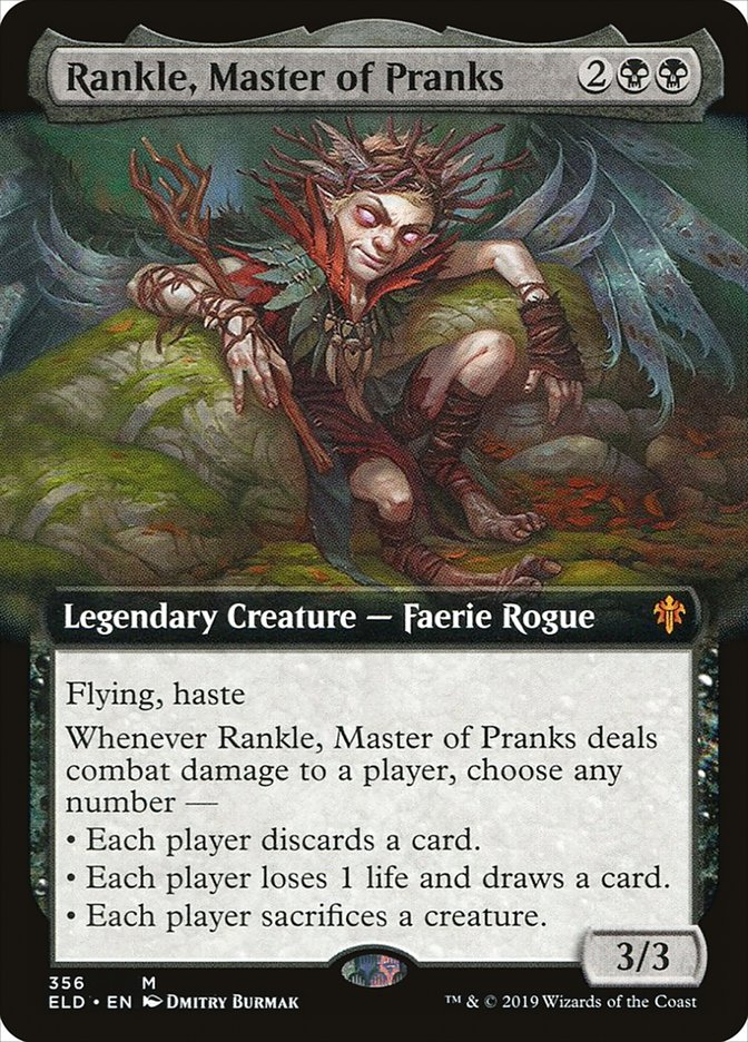 Rankle, Master of Pranks (Extended Art) [Throne of Eldraine] | Exor Games Summserside