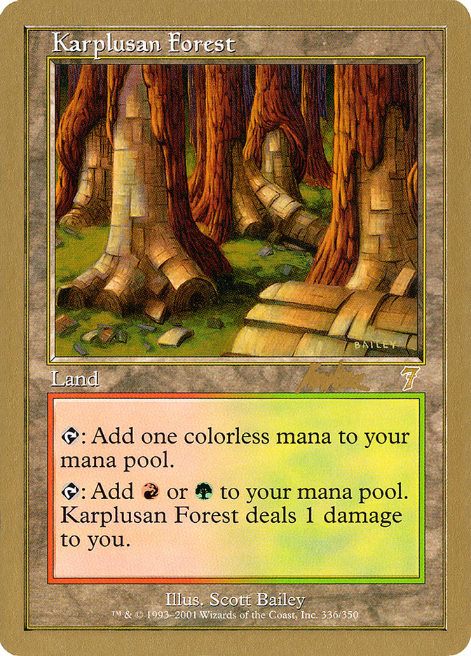 Karplusan Forest (Brian Kibler) [World Championship Decks 2002] | Exor Games Summserside