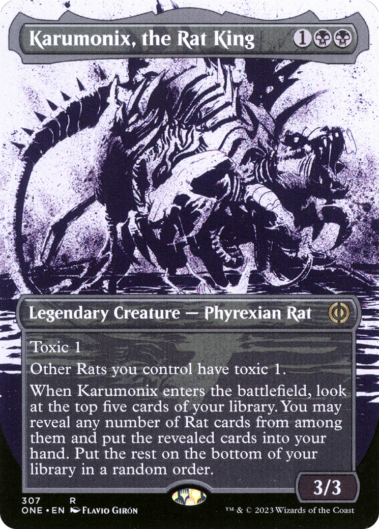 Karumonix, the Rat King (Borderless Ichor) [Phyrexia: All Will Be One] | Exor Games Summserside