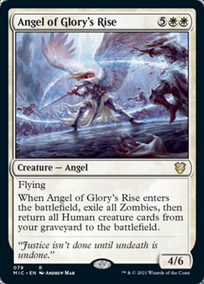 Angel of Glory's Rise [Innistrad: Midnight Hunt Commander] | Exor Games Summserside