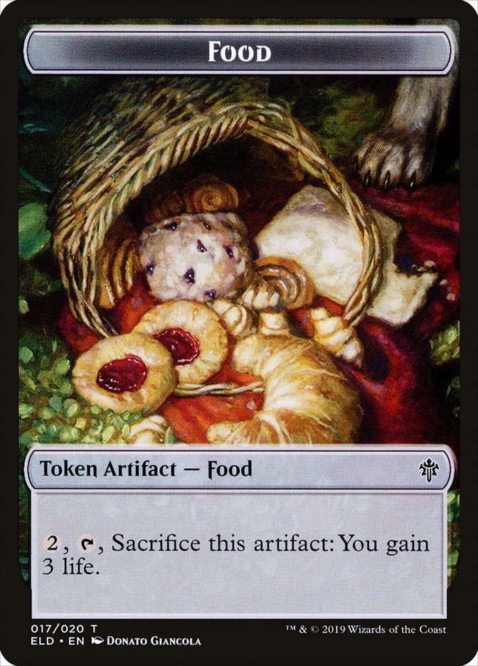 Food (017/020) [Throne of Eldraine Tokens] | Exor Games Summserside