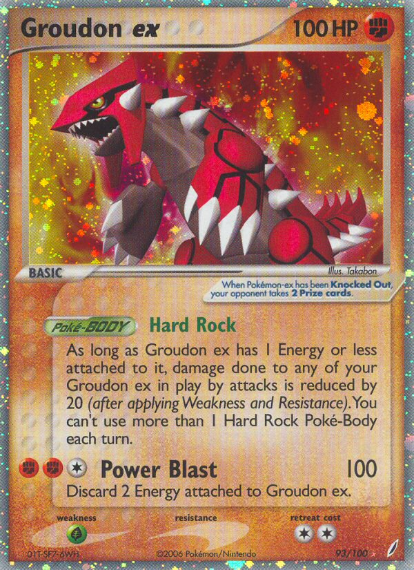 Groudon ex (93/100) [EX: Crystal Guardians] | Exor Games Summserside