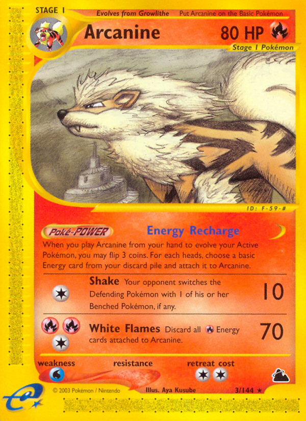 Arcanine (3/144) [Skyridge] | Exor Games Summserside