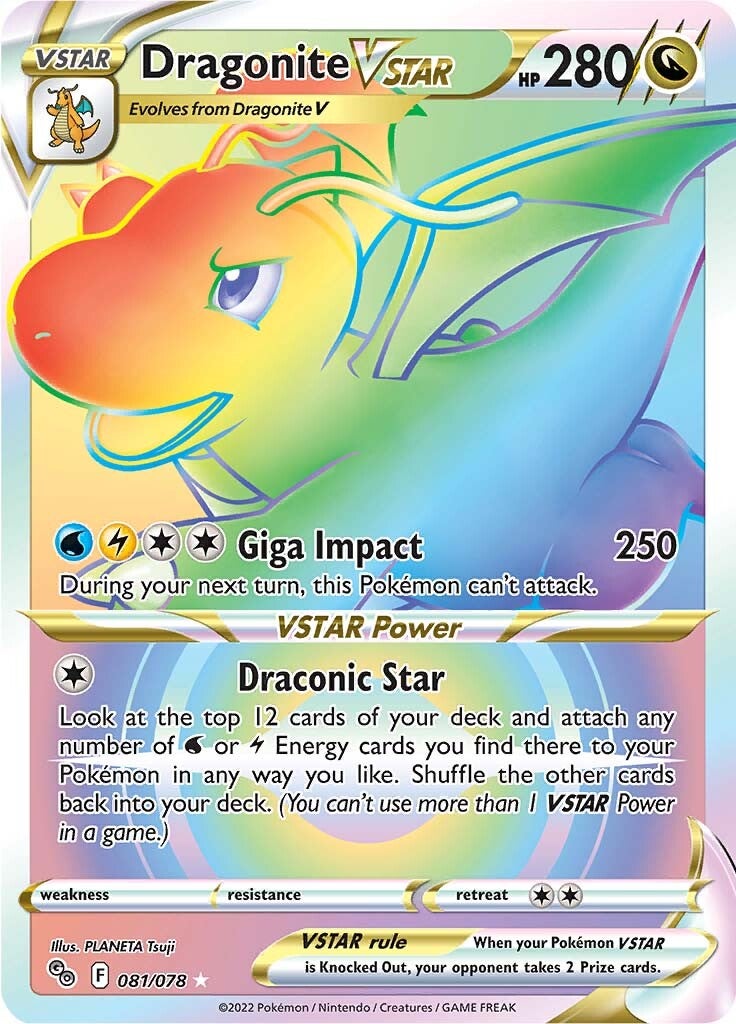 Dragonite VSTAR (081/078) [Pokémon GO] | Exor Games Summserside