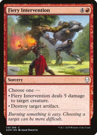 Fiery Intervention [Dominaria] | Exor Games Summserside