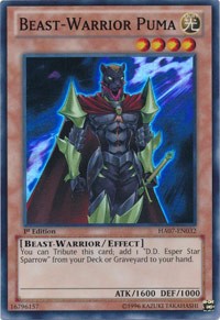 Beast-Warrior Puma [HA07-EN032] Super Rare | Exor Games Summserside