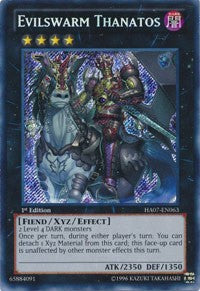 Evilswarm Thanatos [HA07-EN063] Secret Rare | Exor Games Summserside