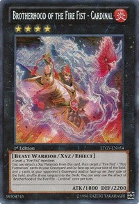 Brotherhood of the Fire Fist - Cardinal [LTGY-EN054] Secret Rare | Exor Games Summserside