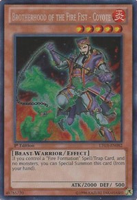 Brotherhood of the Fire Fist - Coyote [LTGY-EN082] Secret Rare | Exor Games Summserside