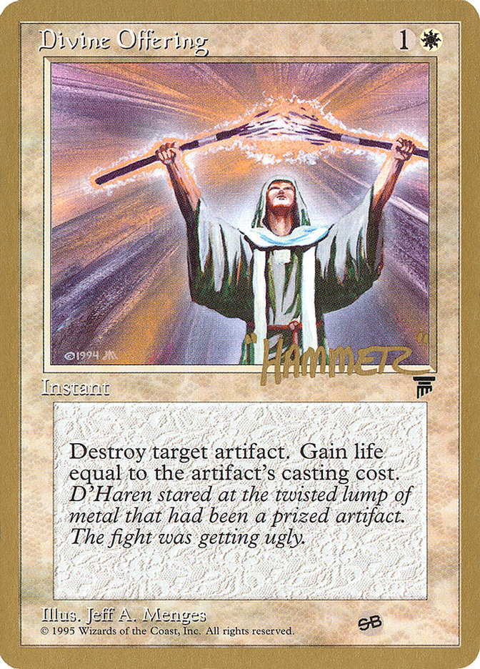 Divine Offering (Shawn "Hammer" Regnier) (SB) [Pro Tour Collector Set] | Exor Games Summserside