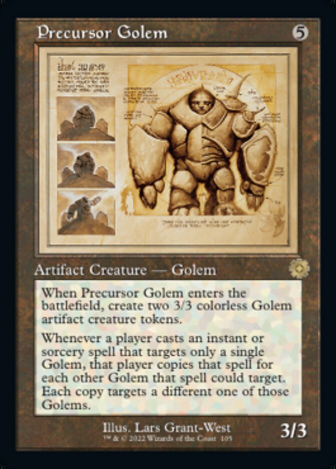 Precursor Golem (Retro Schematic) [The Brothers' War Retro Artifacts] | Exor Games Summserside