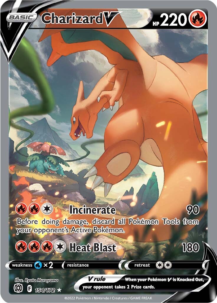 Charizard V (154/172) [Sword & Shield: Brilliant Stars] | Exor Games Summserside