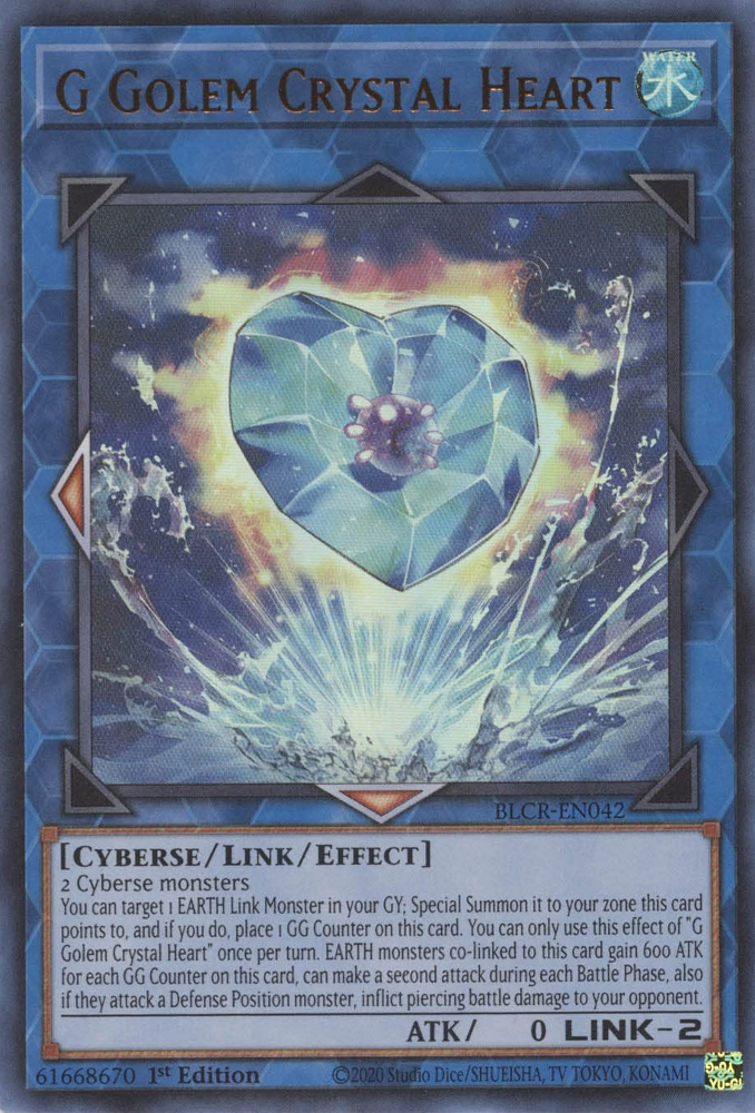 G Golem Crystal Heart [BLCR-EN042] Ultra Rare | Exor Games Summserside