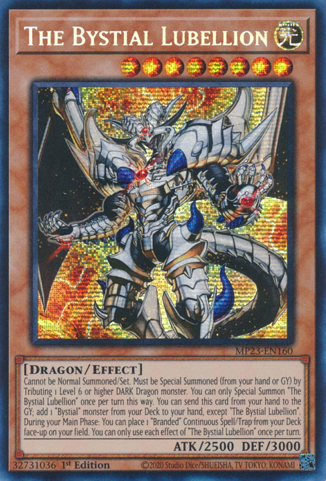 The Bystial Lubellion [MP23-EN160] Prismatic Secret Rare | Exor Games Summserside