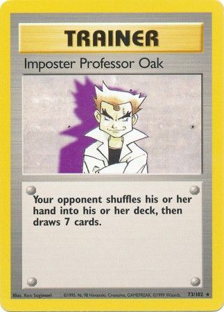 Imposter Professor Oak (73/102) [Base Set Unlimited] | Exor Games Summserside